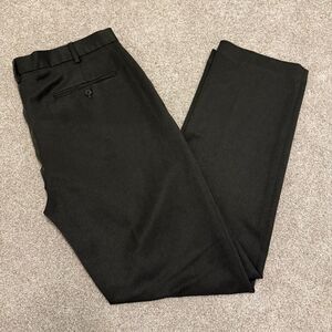 Van Heusen Men's Traveler Slim Fit Flat Front Pants Brownish Gray 38x34 Non-Iron